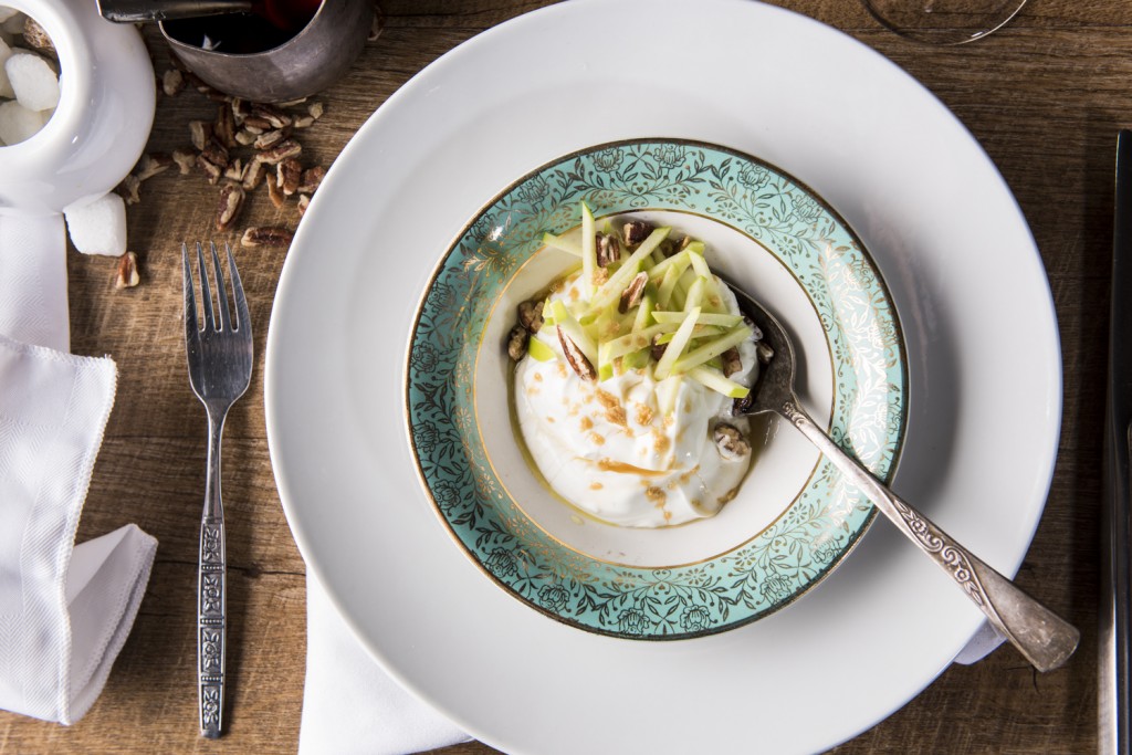 Verrine de yogourt aux pépites d'érable