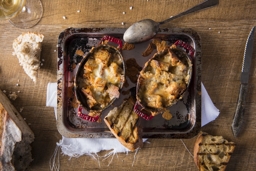 French Onion Soup, Pancetta, Croutons And Gruyère Cheese